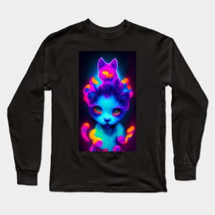 Another Psychedelic Kitten Long Sleeve T-Shirt